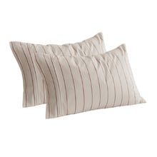 Zinnia Yarn-Dyed Washed Cotton Standard Pillowcases (Set of 2)